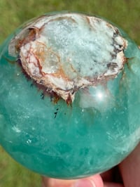 Image 17 of Aqua Fluorite Crystal Sphere #1822