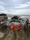 ‘Rust’ Glass Triple Chain & Rope Mooring Necklace