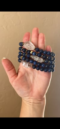 Image 3 of *new* LAPIS + PYRITE bracelets
