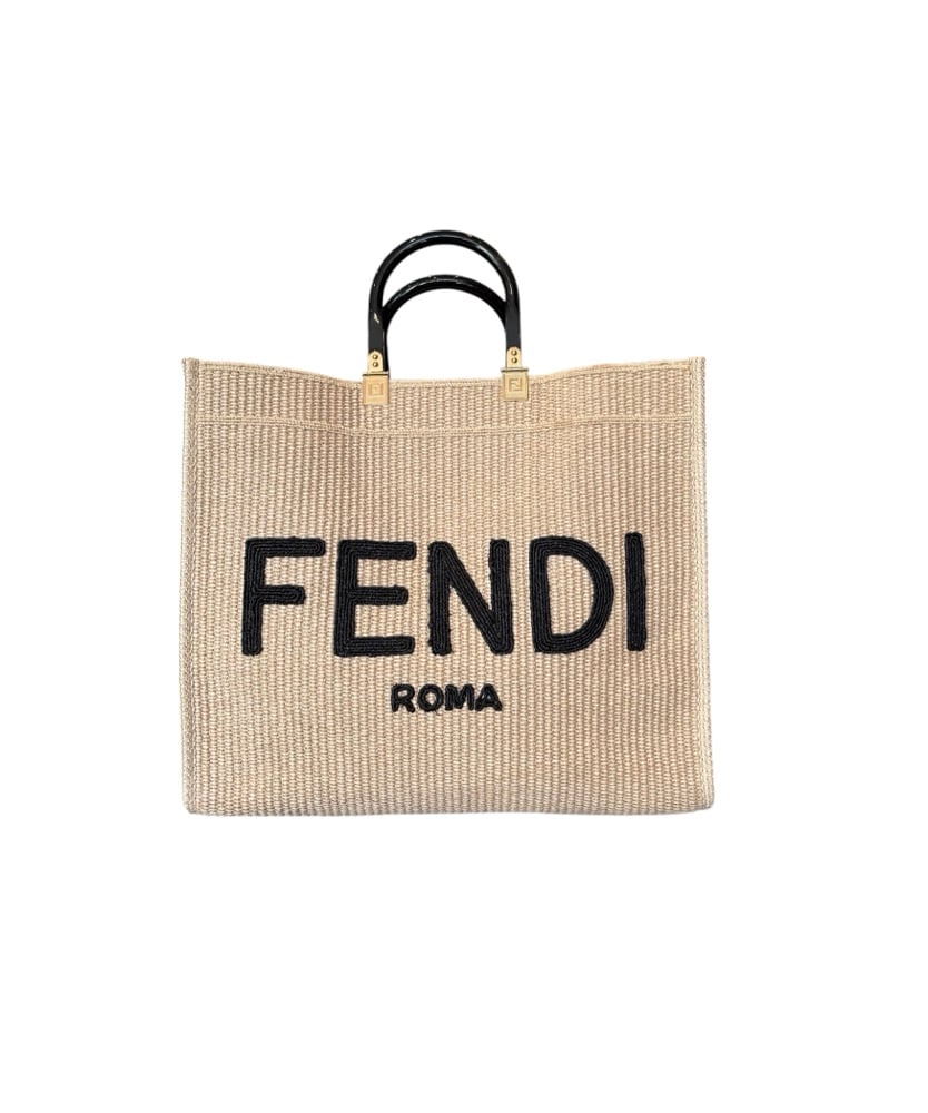Image of Fendi Raffia Tote 1047-60