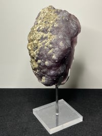 Image 6 of Purple Botryoidal Fluorite With Cubic Pyrite Display Specimen | Hunan China #2662