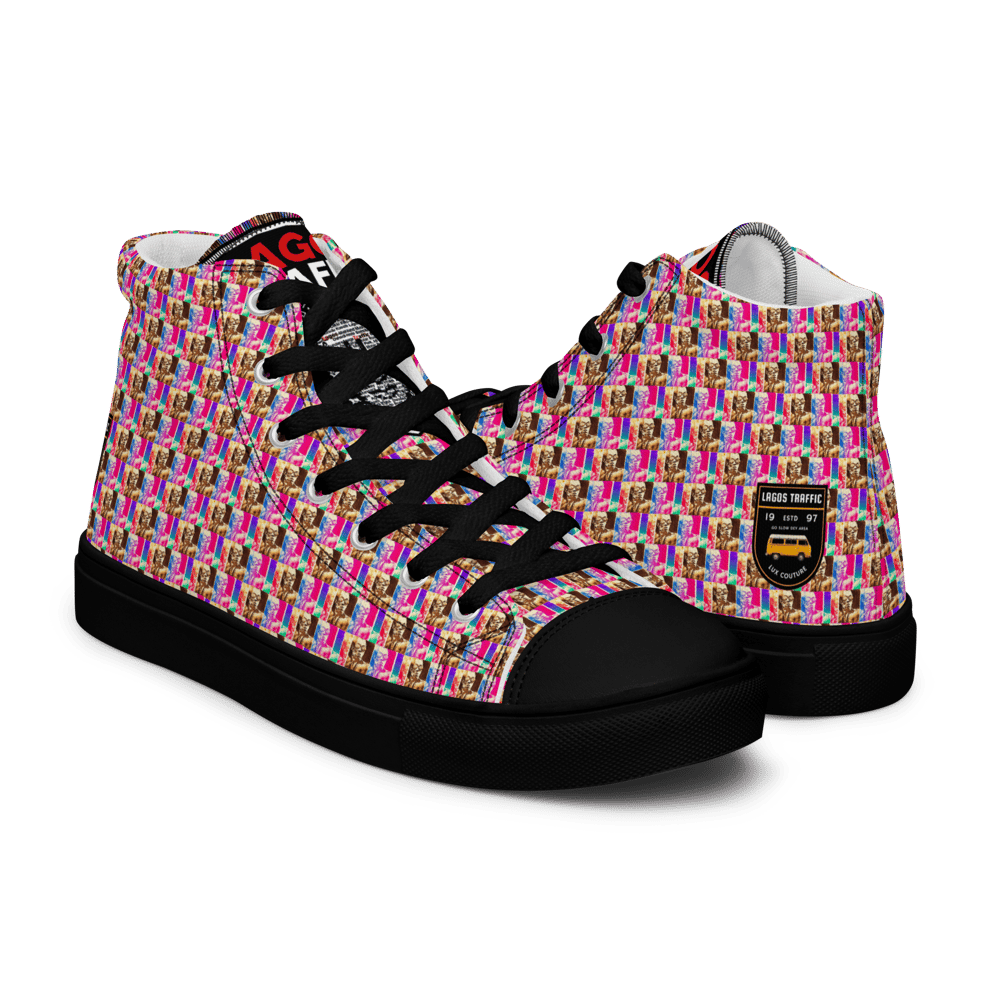 LAS GIDI ELITE - WOMEN'S HIGH TOP CANVAS (PINK MOSAIC)