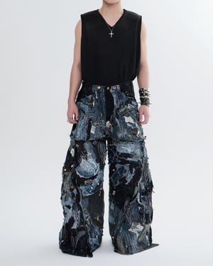 Image of MASSTAK - 167 Пздц Ptchwrk V.2 Jeans