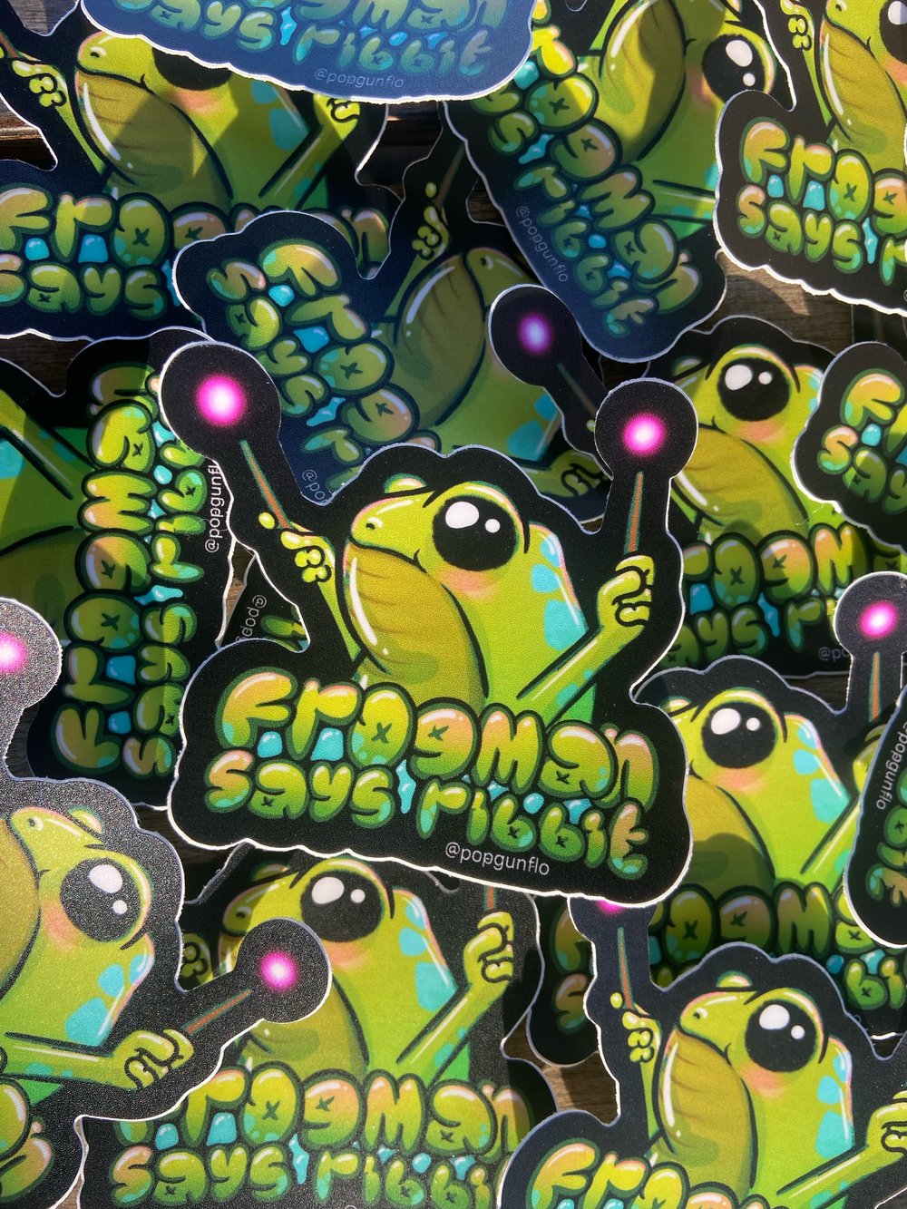 “Frogman Says” Vinyl Sticker