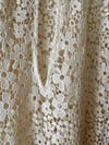 ECRU GUIPURE KNIT KAFTAN WITH TOGGLE 