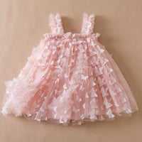 Image 2 of Pink or Green Butterfly Tutu Dress 