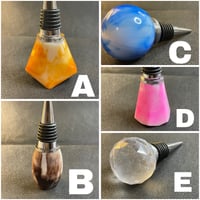Image 1 of Handcrafted Resin Bottle Stoppers