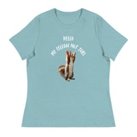 Image 4 of Women's Relaxed T-Shirt, Nut Jobs Funny Squirrel Tee