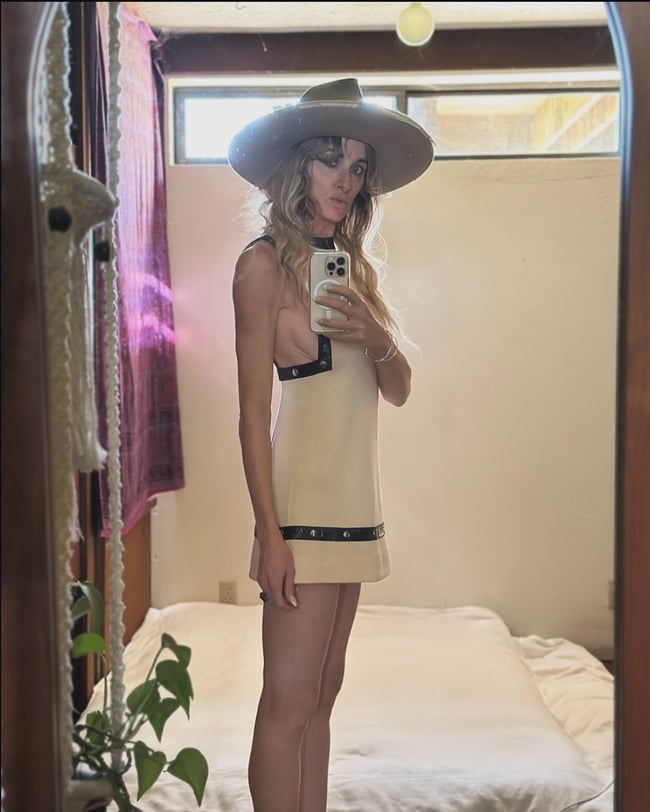 1960s white MOD mini 