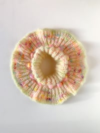 Image 2 of Sofie and Iris Pale Green and Multi Color Pastel Neon Mohair Collar