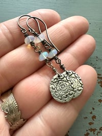 Image 7 of ethiopian opal earrings with beloved charms