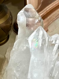 Image 2 of Large Clear Quartz Points Cluster Statement Piece #2595