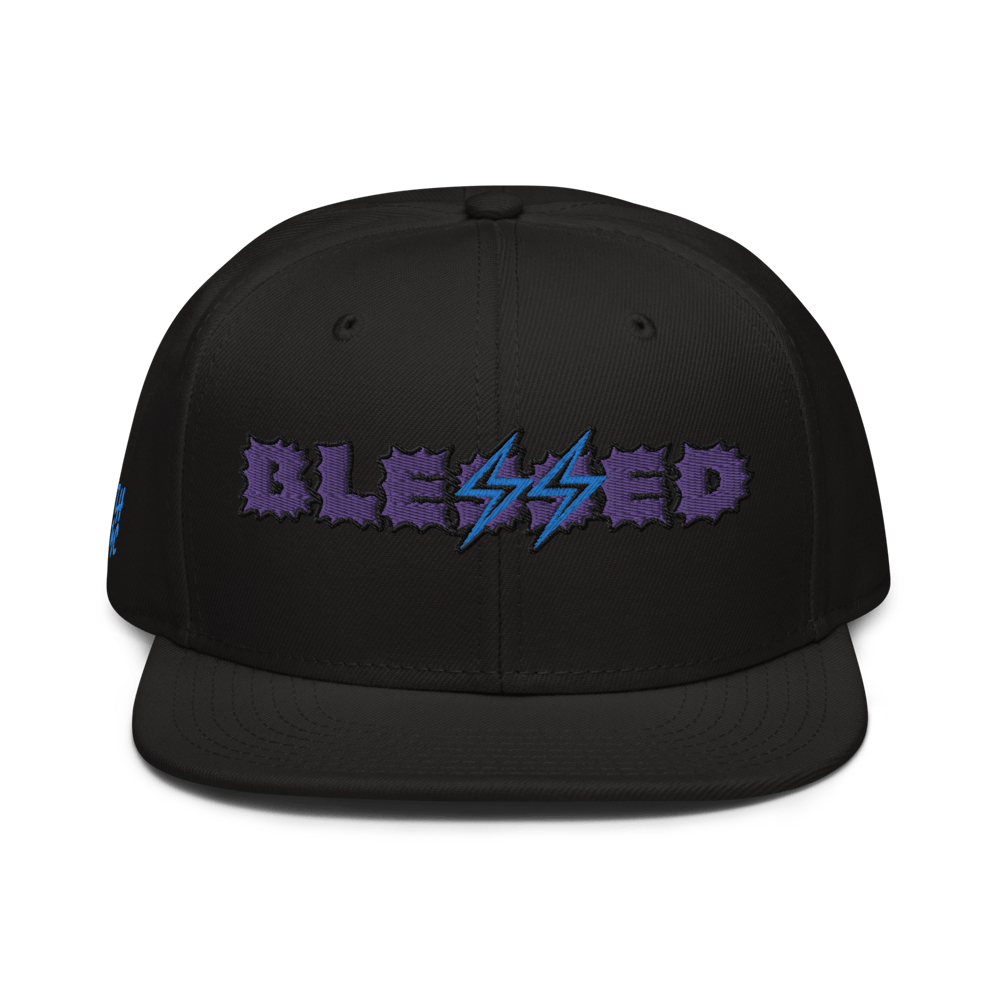 Image of Purple x Sky “Blessed” Snapback Hat