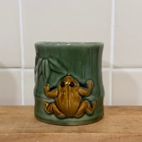 Image 1 of wild berry & clove scented frog candle