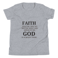 Image 11 of Unisex Youth Short Sleeve T-Shirt (Faith over fear)