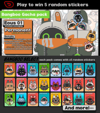 Image 2 of [Zenless Zone Zero] Bangboo Sticker Gacha Pack 