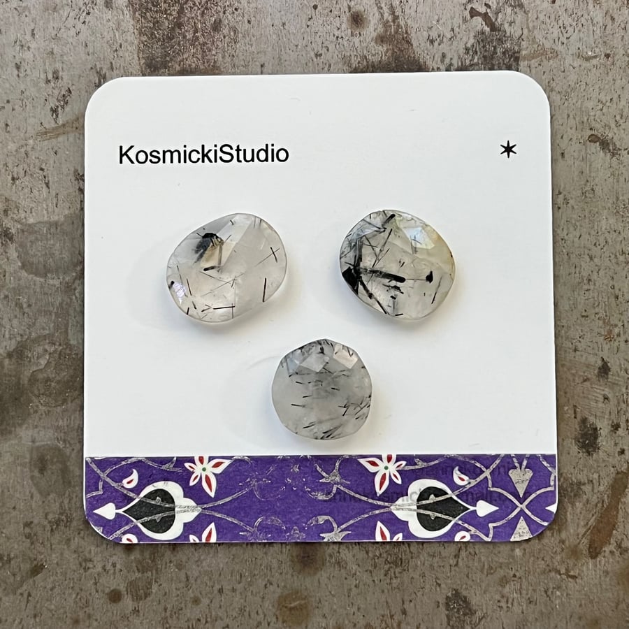 Image of Rutilated Quartz Cabochon Set