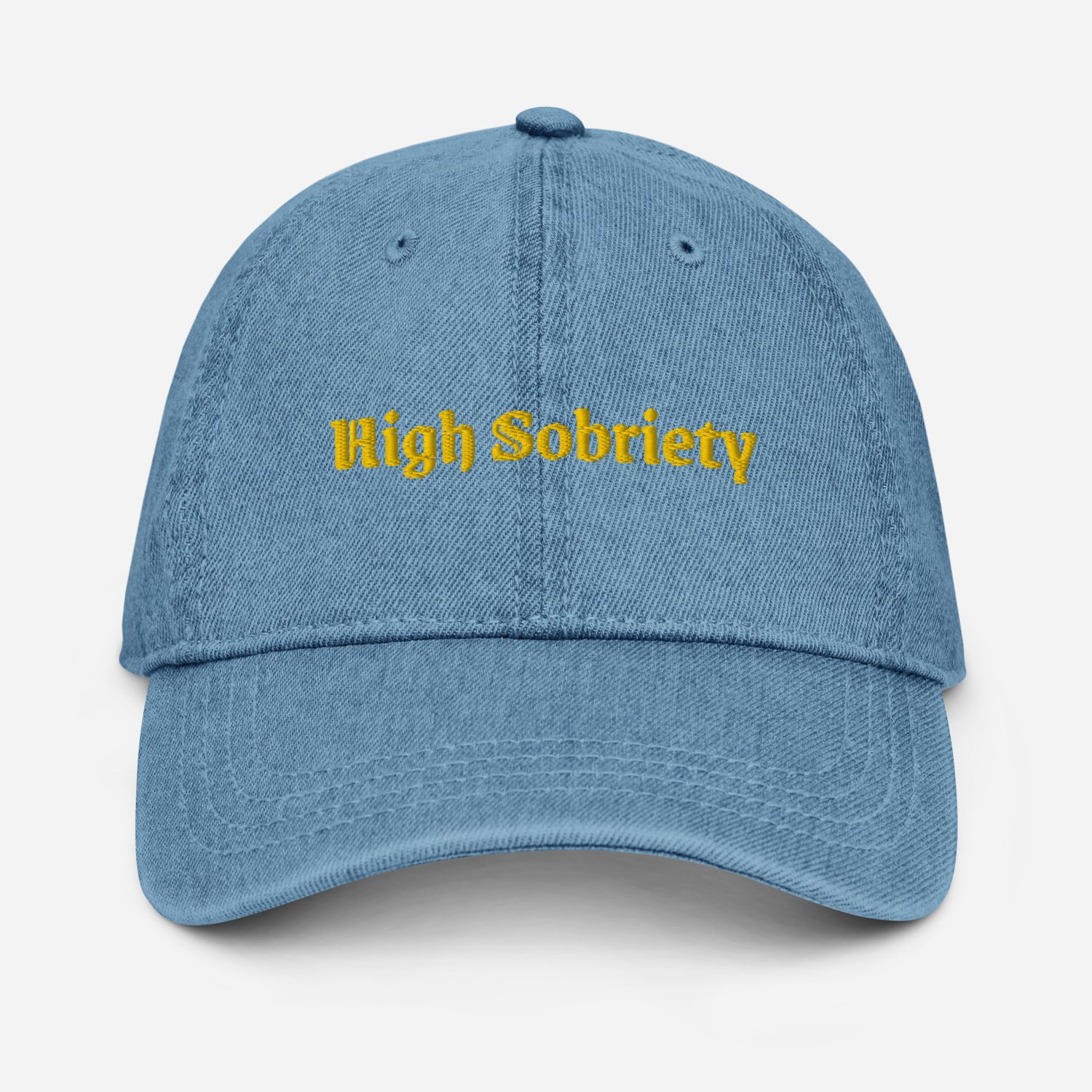 Image of "High Sobriety" Denim Hat