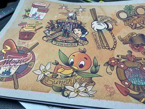 Image of 16 Sheets Traditional Disney Inspired Flash A (Standard Card Stock)
