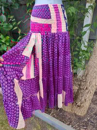 Image 4 of Zara Split Skirt- Purple Navy