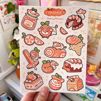 Image 1 of Orange Sticker Sheet