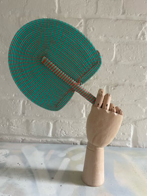 Image of African Hand woven Fans made from recycled plastics  A