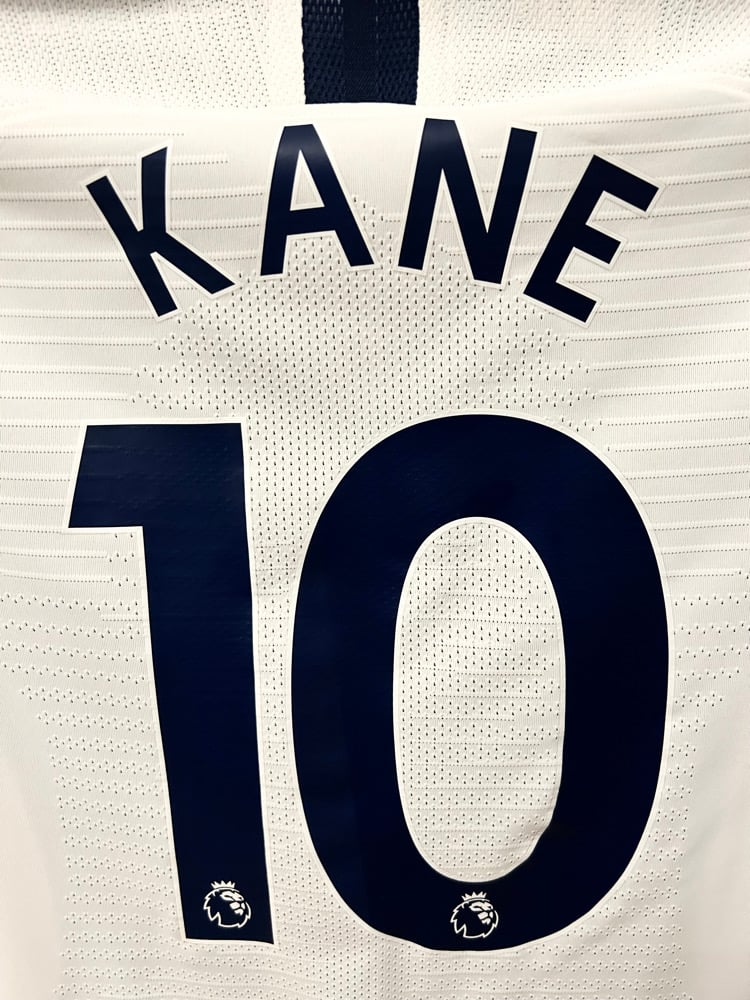 Image of Tottenham Hotspur “KANE 10” 2019/20 Home Vaporknit Shirt + PL patches (M)