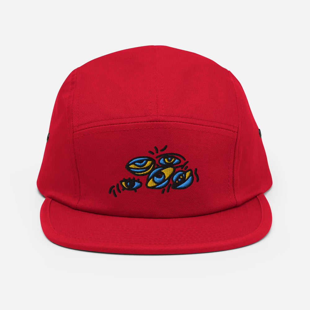 Doodle Colored Eyes Camper Hat