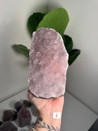 Image 10 of XL SELF STANDING COTTON CANDY APOPHYLITE CUT BASES -INDIA-