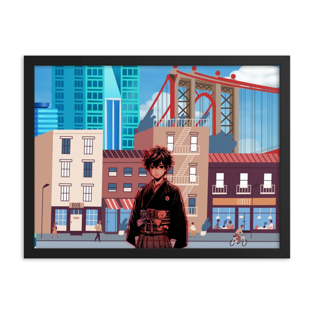 ZEN EXP “Warrior City” Framed poster