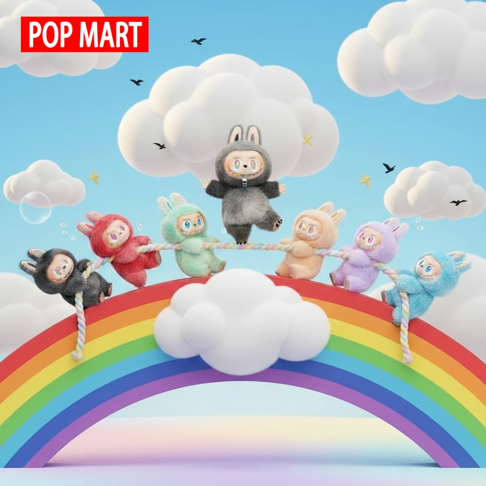 Image of Labubu doll - Perfect gift - Macaron color, 100% genuine. It's the perfect gift for children, family