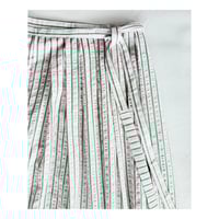Image 2 of Pleated Wrap Skirt Pink/Green