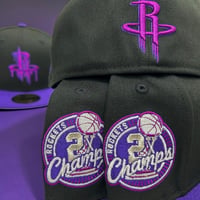 Image 2 of New Era 59Fifty Rockets 🚀 Purple Rein 2X Champs  