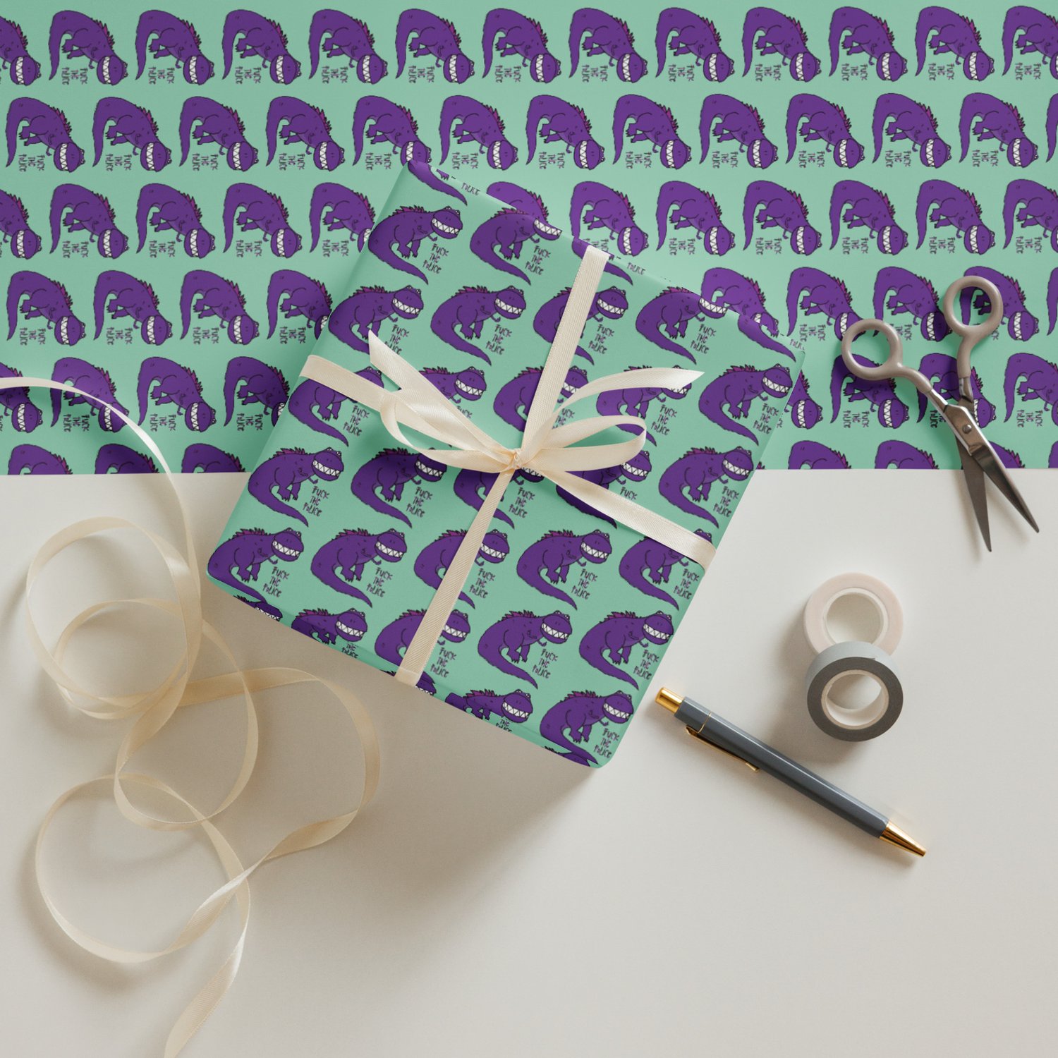 Image of Dino FTP Wrapping paper sheets