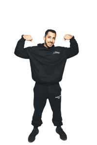 Image 4 of Signature Black Over-Sized Hoodie