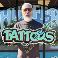Tattoo w/ Dagger- Wood Cutout