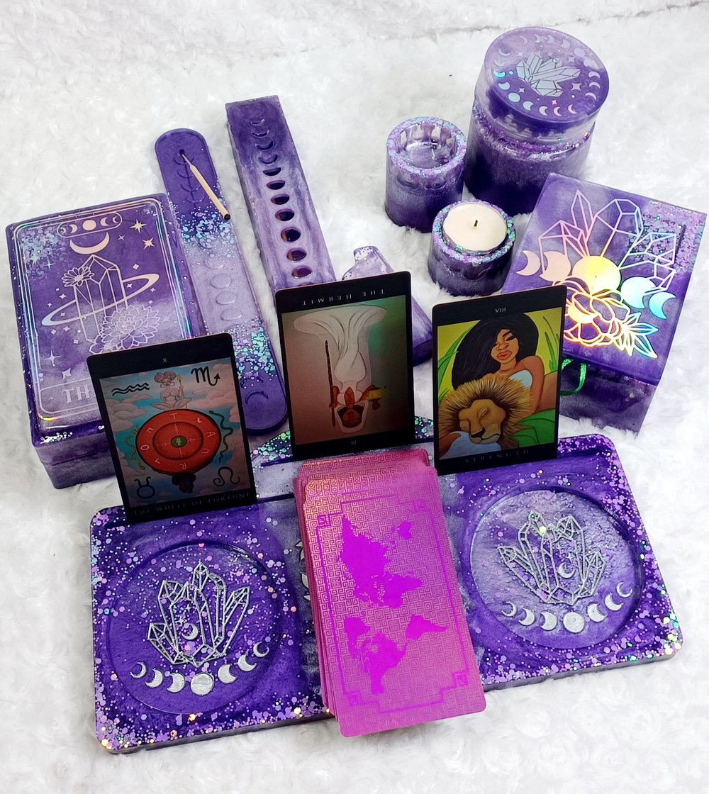 Image of Amethyst Moon Tarot Set