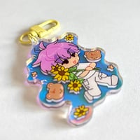 Image 2 of (PREORDER) Haechan Rainbow bear keychain