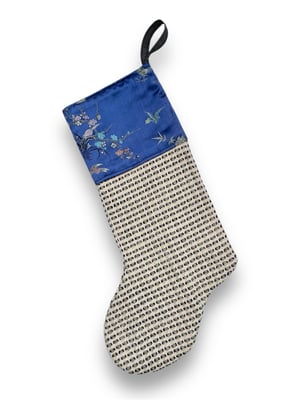 Image of CHRISTMAS STOCKINGS - CHINOISERIE/GOLD