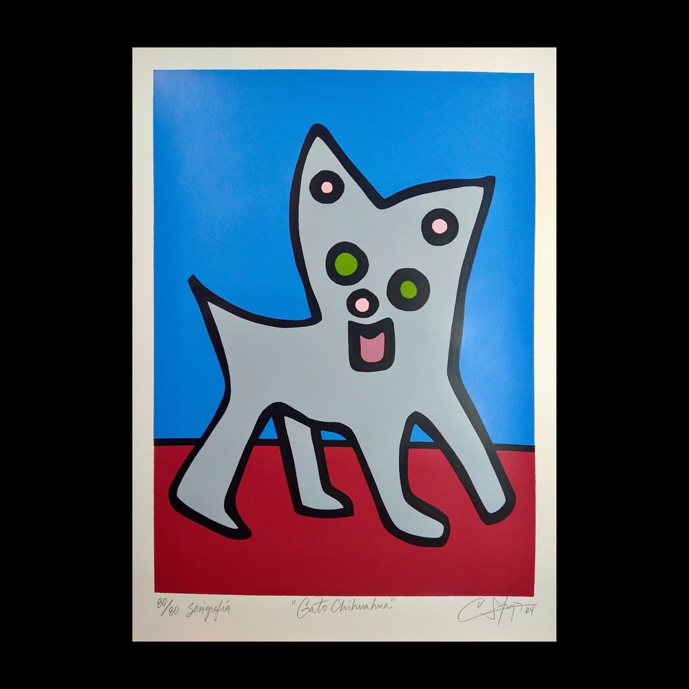 Image of "Gato Chihuahua" (silkscreen print)