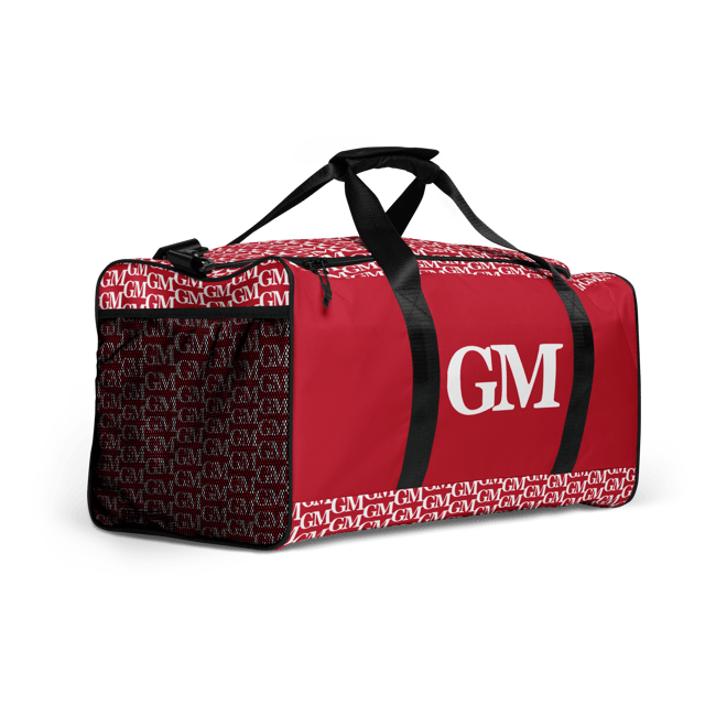 Red Gm Duffle bag