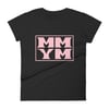 Black & Pink Fitted Women's short sleeve t-shirt