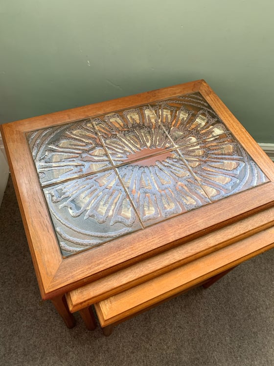 Image of Danish Tiled Nest of Tables