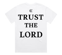 Image 2 of Trust the lord tee white 