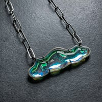Image 4 of Bulla Pendant Necklace 12: Mint Cloud