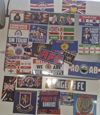Image 2 of Pack of 26 mixed Rangers/Linfield/Northern Ireland Football/Ultras stickers.