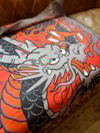 Image 2 of GREY BEACH TOWEL DRAGON  170x80cm 