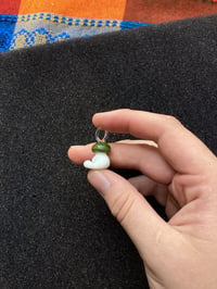 Image 4 of Mixed Green Mushroom Character Pendant 