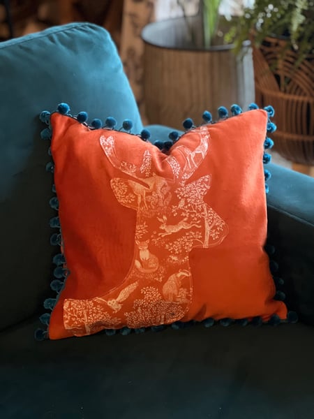 Image of Velvet Stag Pillow
