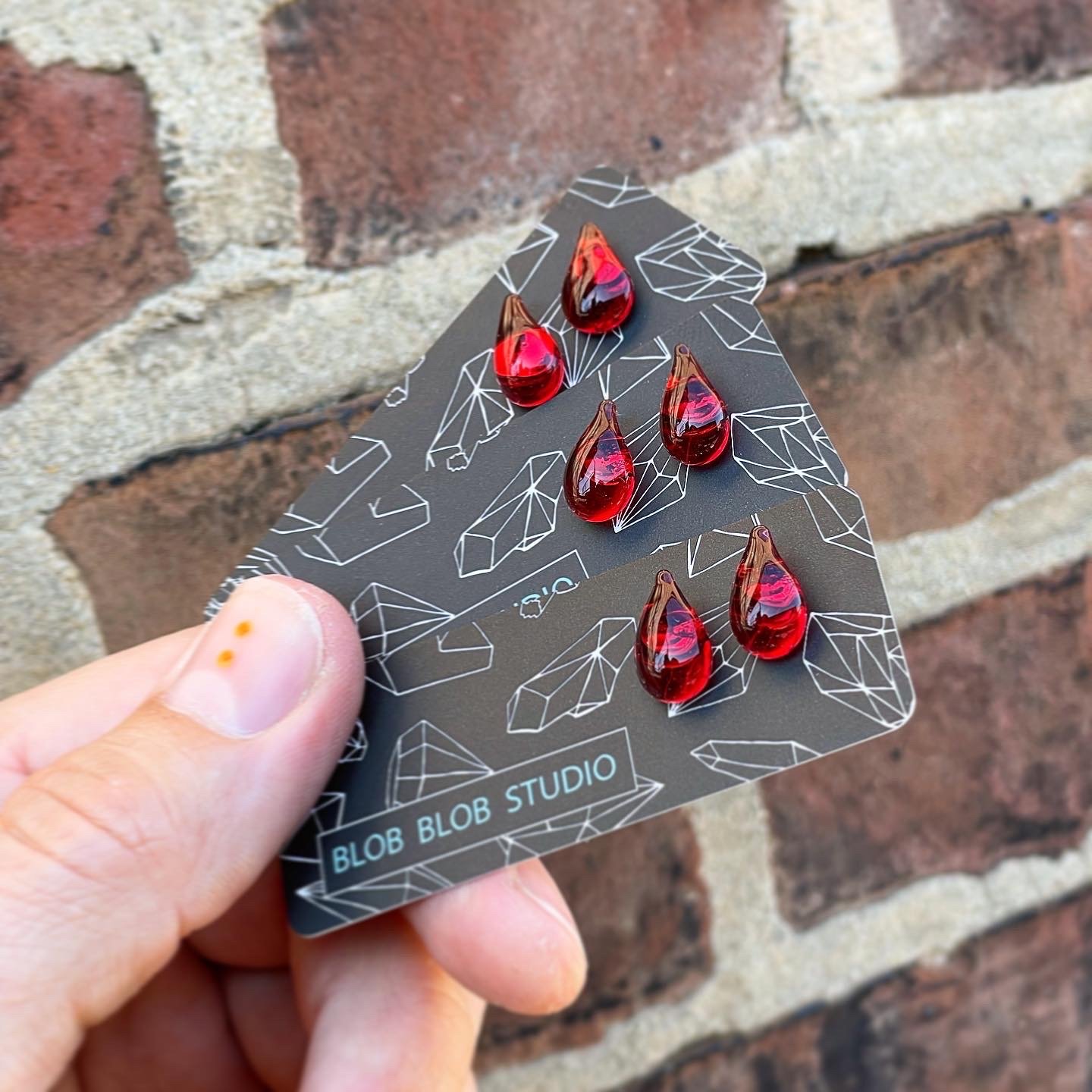 Blood Drop Studs